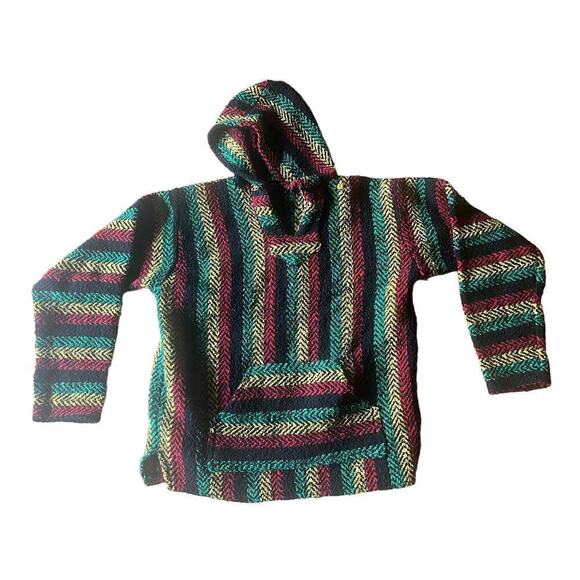 Rastafari hooded sweatshirt/pullover. Unisex. Red/Green/Yellow. Jamaica - Picture 1 of 5